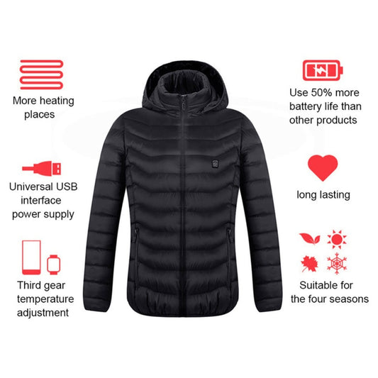 Winter jacket with heating function