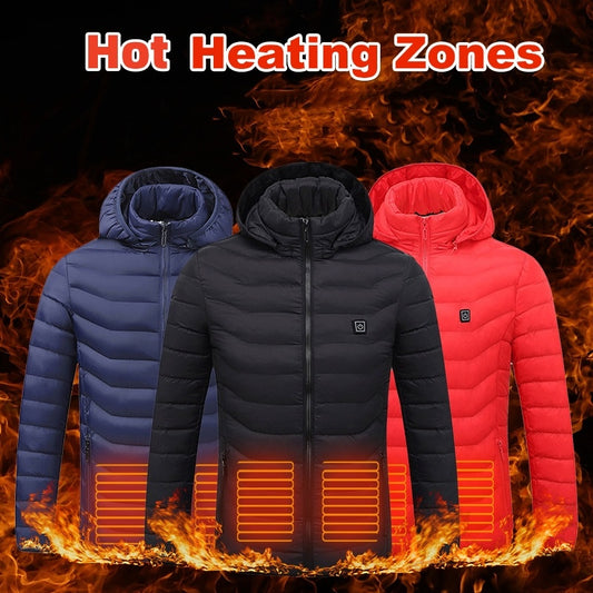 Winter jacket with heating function